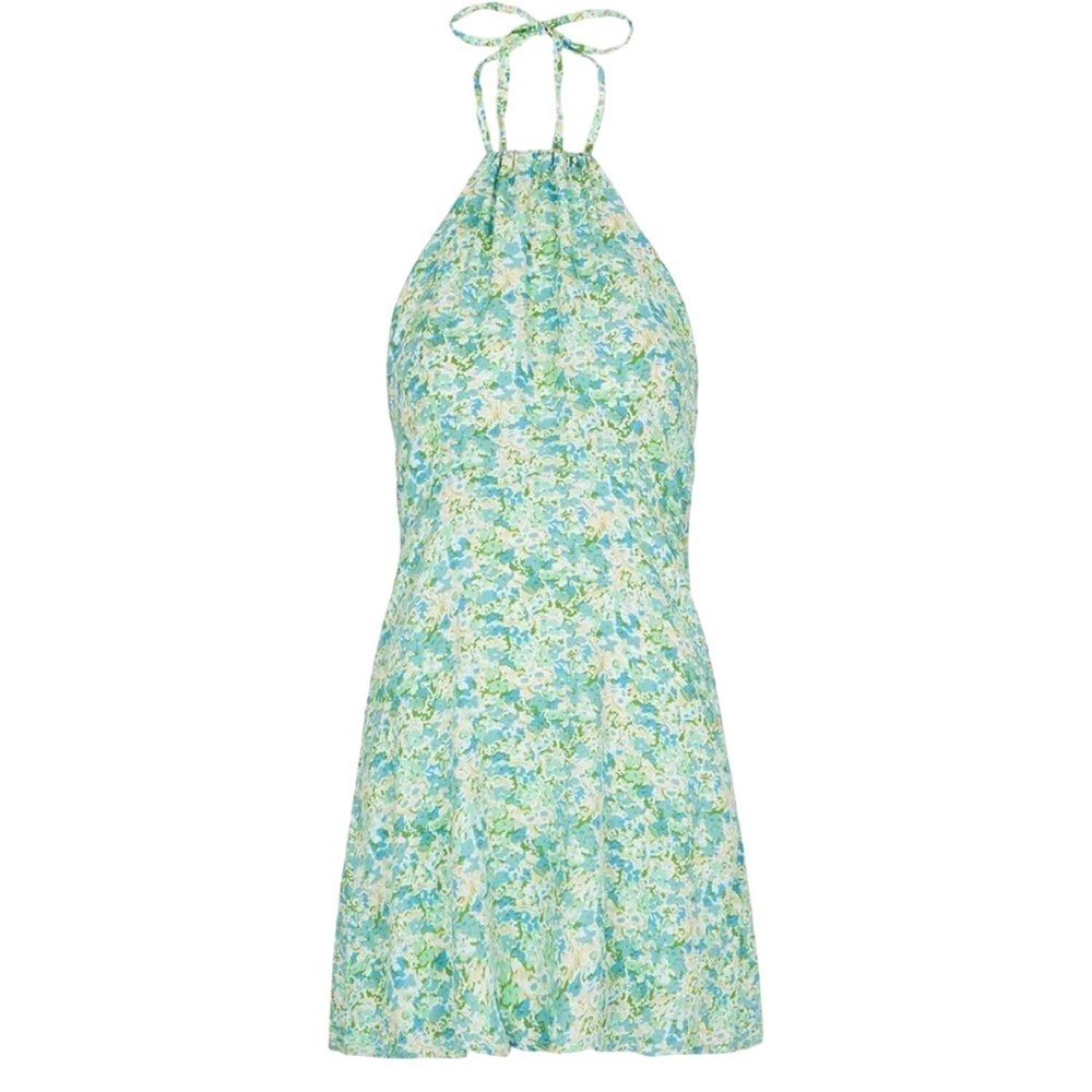 Faithfull The Brand Gaia Mini Dress Size US 6 Varenna Floral Print